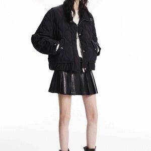 Zara Women's Black Puffer Coat